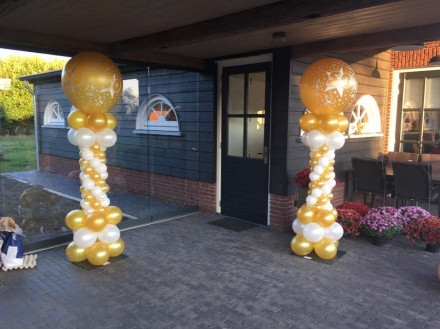 ballonpilaar  Romeinse Gouden bruiloft